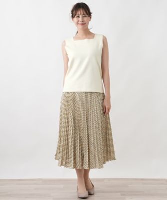スクエアネックカットソー【Leilian WHITE LABEL