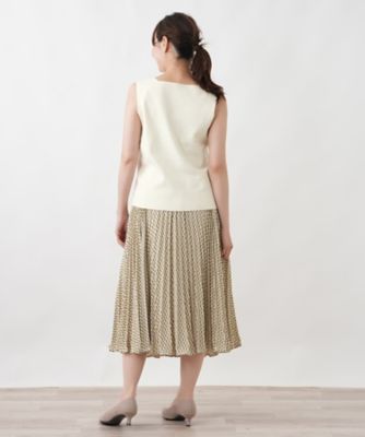 スクエアネックカットソー【Leilian WHITE LABEL