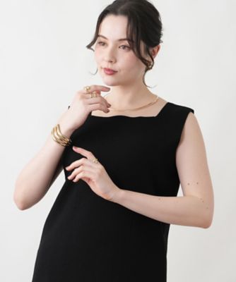 スクエアネックカットソー【Leilian WHITE LABEL