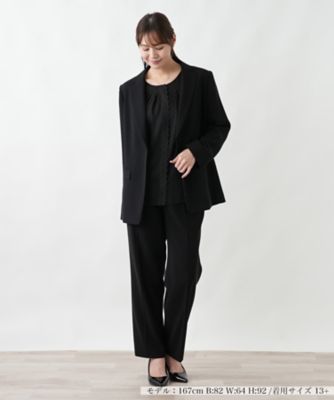 ＜Leilian plus house (Women/大きいサイズ)＞パンツスーツブラックフォーマル
