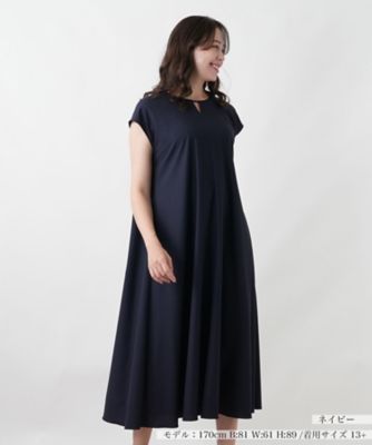 レリアンプラスハウス　13号　大きいサイズ　半袖ワンピース　近年モデル Leilian plus house (Women/大きいサイズ)の大きいサイズ 13号～25号