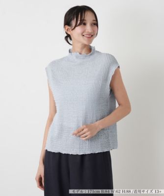 ＜Leilian plus house (Women/大きいサイズ)＞フリルネックシャーリングトップ【ＮＥＭＩＫＡ】