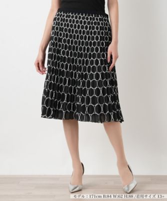 ＜Leilian plus house (Women/大きいサイズ)＞プリーツスカート【Ｌｅｉｌｉａｎ　ＷＨＩＴＥ　ＬＡＢＥＬ】