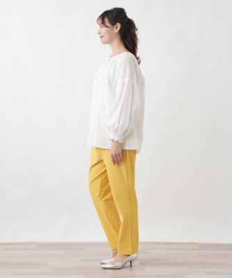 Leilian*レリアン　大きいサイズ13+　カジュアルパンツ　近年モデル　黄色 店頭人気】レギンス | Leilian plus house (Women/大きいサイズ