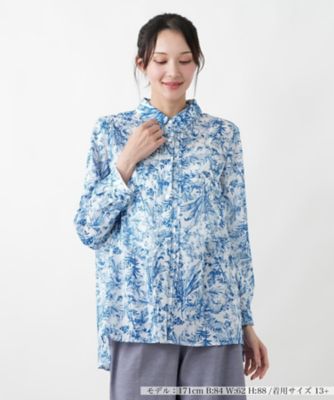 定価5.3万 完全受注生産【レリアン】ブラウス 15+ 大きいサイズ 極美品