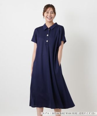 お値下げ！三越伊勢丹　primish 半袖ワンピース ネイビー　9号 お値下げ！三越伊勢丹 primish 半袖ワンピース ネイビー 9号 お値下げ