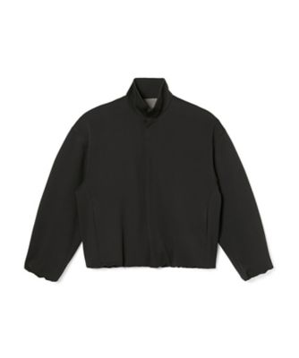 廃番【バートン】スナップボタン ポケット切替 フリースジャケット L ブラック STAND COLLAR BLOUSON | N.HOOLYWOOD (Men