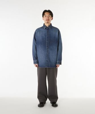 極美品 エヌハリウッド オーバーサイズ デニム シャツ ジャケット ブラック系 DENIM SHIRT | N.HOOLYWOOD (Men)/エヌ．ハリウッド | 三越