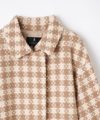最高級✨ LANVIN COLLECTION チェスターコート　裏地　チェック 最高級✨ LANVIN COLLECTION チェスターコート 裏地 チェック LA