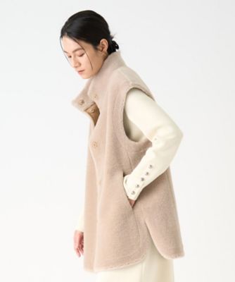 公式通販サイトセール ウールファーベスト | LANVIN COLLECTION (Women)/ランバン ジャケット・アウター