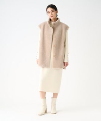 ＜LANVIN COLLECTION (Women)＞ウールファーベスト