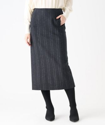 ウールストライプスカート | LANVIN COLLECTION (Women
