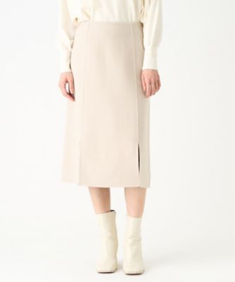 ＜LANVIN COLLECTION (Women)＞ダブルフェイススリットスカート