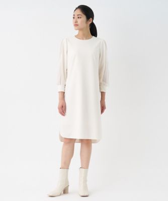 ＜LANVIN COLLECTION (Women)＞シフォンプリーツスリーブワンピース