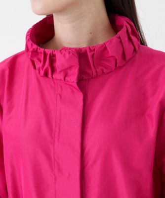 【新品✨️】ランバン コレクション ピンク トレンチコート ロング ベルト リボン PINKY & DIANNE ◇スタンドカラートレンチコート コーラルピンク