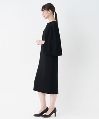 【新品未使用】LANVIN COLLECTIONケープスリーブワンピース　36 ケープスリーブワンピース | LANVIN COLLECTION (Women