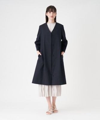 ＜LANVIN COLLECTION (Women)＞Ｖネックノーカラーコート