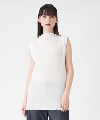 ＜LANVIN COLLECTION (Women)＞ノースリーブプリーツトップス