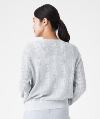 ロゴメッシュカーディガン