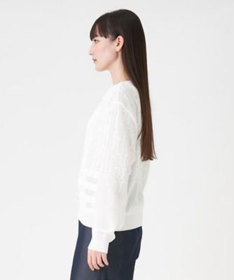 ロゴメッシュカーディガン