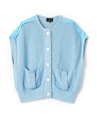 ＜LANVIN COLLECTION (Women)＞スパングルノースリーブカーディガン