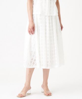 ＜LANVIN COLLECTION (Women)＞サークルカットジャカードフレアスカート