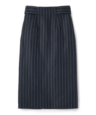 ピンストライプミモレ丈スカート | LANVIN COLLECTION (Women