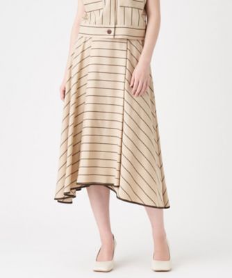 LANVIN COLLECTION (Women)/ランバンコレクション 【セットアップ対応商品】レーヨン ワードボーダースカート