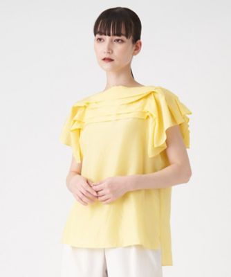 ＜LANVIN COLLECTION (Women)＞キュプラシルクフレアスリーブブラウス