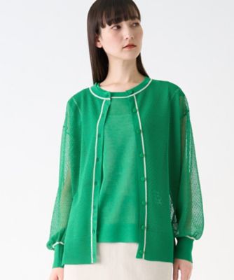 ＜LANVIN COLLECTION (Women)＞シアーニットカーディガン