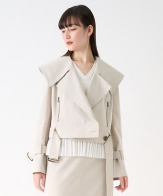 ＜LANVIN COLLECTION (Women)＞ビッグカラーショートジャケット