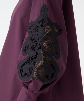 レース切り替えスリーブブラウス | LANVIN COLLECTION (Women