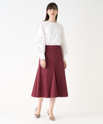 レース切り替えスリーブブラウス | LANVIN COLLECTION (Women