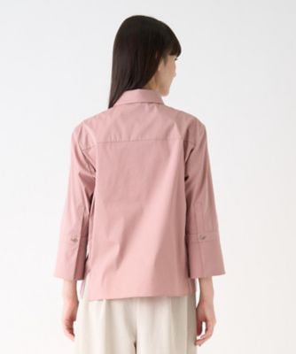 LANVIN COLLECTION / ランバン コレクション ロゴ刺しゅうカラーシャツ ロゴ刺しゅうカラーシャツ | LANVIN COLLECTION (Women