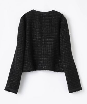 【ランバン　コレクション】美品　ツィードジャケット　上質ウール混 ランバン コレクション】美品 ツィードジャケット 上質ウール混