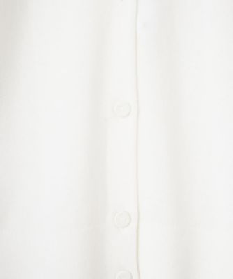 ランバンコレクション　ニット　カーディガン　ホワイト　38 リブデザインカーディガン|LANVIN COLLECTION | LANVIN