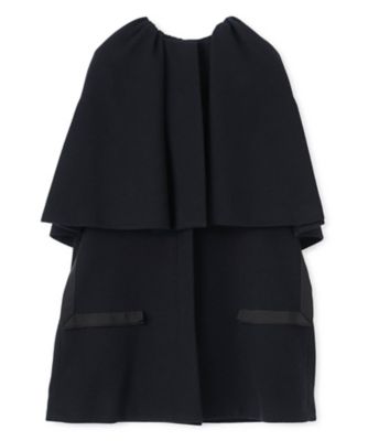 LANVIN COLLECTION (Women)/ランバンコレクション Super Fineマント風ジレ 94クロ アウター【三越伊勢丹/公式】