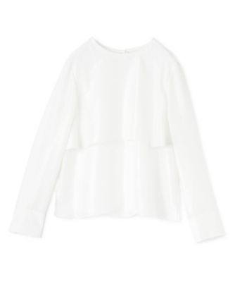 LANVIN COLLECTION (Women)/ランバンコレクション バイオスエード加工ブラウス 91アイボリー トップス【三越伊勢丹/公式】