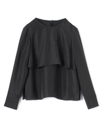 LANVIN COLLECTION (Women)/ランバンコレクション バイオスエード加工ブラウス 94クロ トップス【三越伊勢丹/公式】