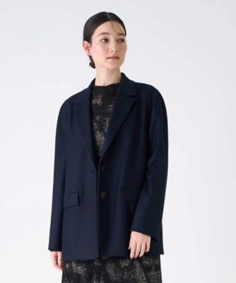 LANVIN カシミヤ　ブルゾン シルキーメルトンジャケット | LANVIN COLLECTION (Women