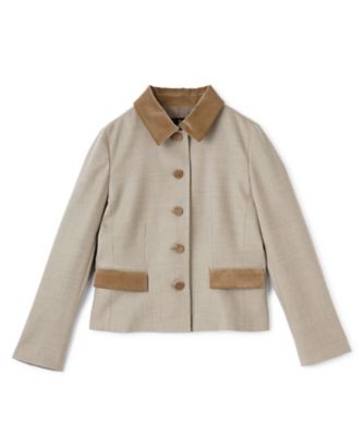 ＜LANVIN COLLECTION (Women)＞ウールサキソニージャケット