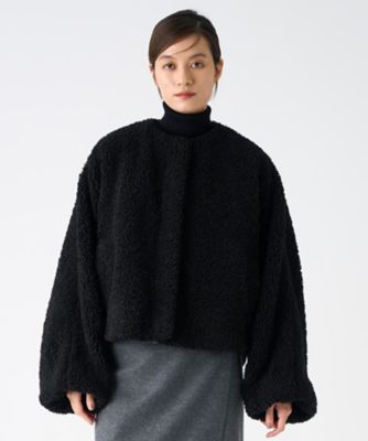 ポリエステルフェアムートンジャケット | LANVIN COLLECTION (Women