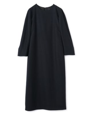 LANVIN COLLECTION (Women)/ランバンコレクション ウールサキソニーワンピース 94クロ ワンピース・ドレス【三越伊勢丹/公式】