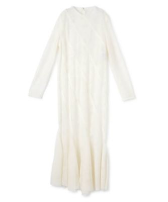 LANVIN COLLECTION (Women)/ランバンコレクション ウールジャカードワンピース 91アイボリー ワンピース・ドレス【三越伊勢丹/公式】