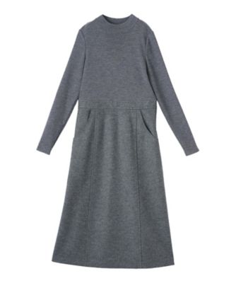 LANVIN COLLECTION (Women)/ランバンコレクション ウールニットワンピース 93グレー ワンピース・ドレス【三越伊勢丹/公式】