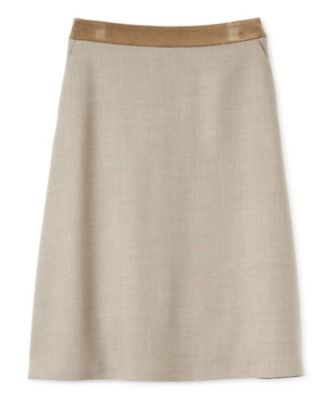 ＜LANVIN COLLECTION (Women)＞ウールサキソニースカート