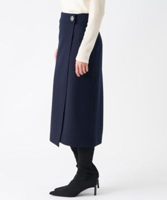 ウールニットラップスカート | LANVIN COLLECTION (Women)/ランバン