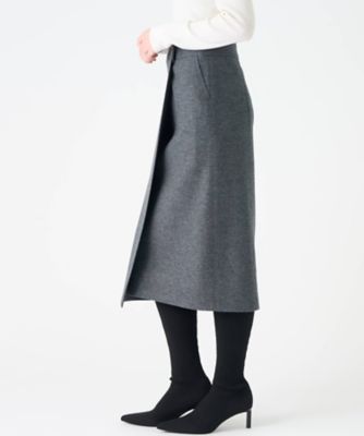 ウールニットラップスカート | LANVIN COLLECTION (Women)/ランバン