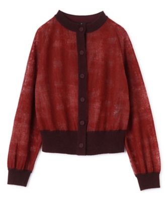 ウールジャカード先染カーディガン | LANVIN COLLECTION (Women