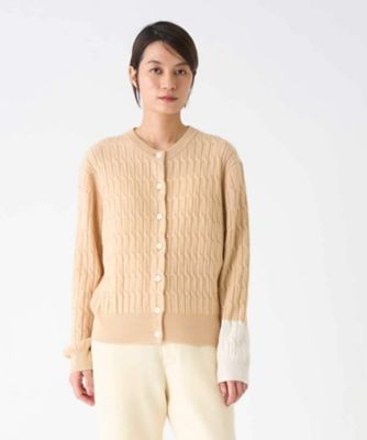 カシミヤ ケーブル編みニットカーディガン | LANVIN COLLECTION (Women